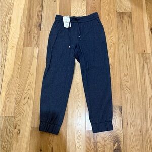 NWT ZARA WOMEN  Navy /JEAN Knit Jogger Pants Size Small